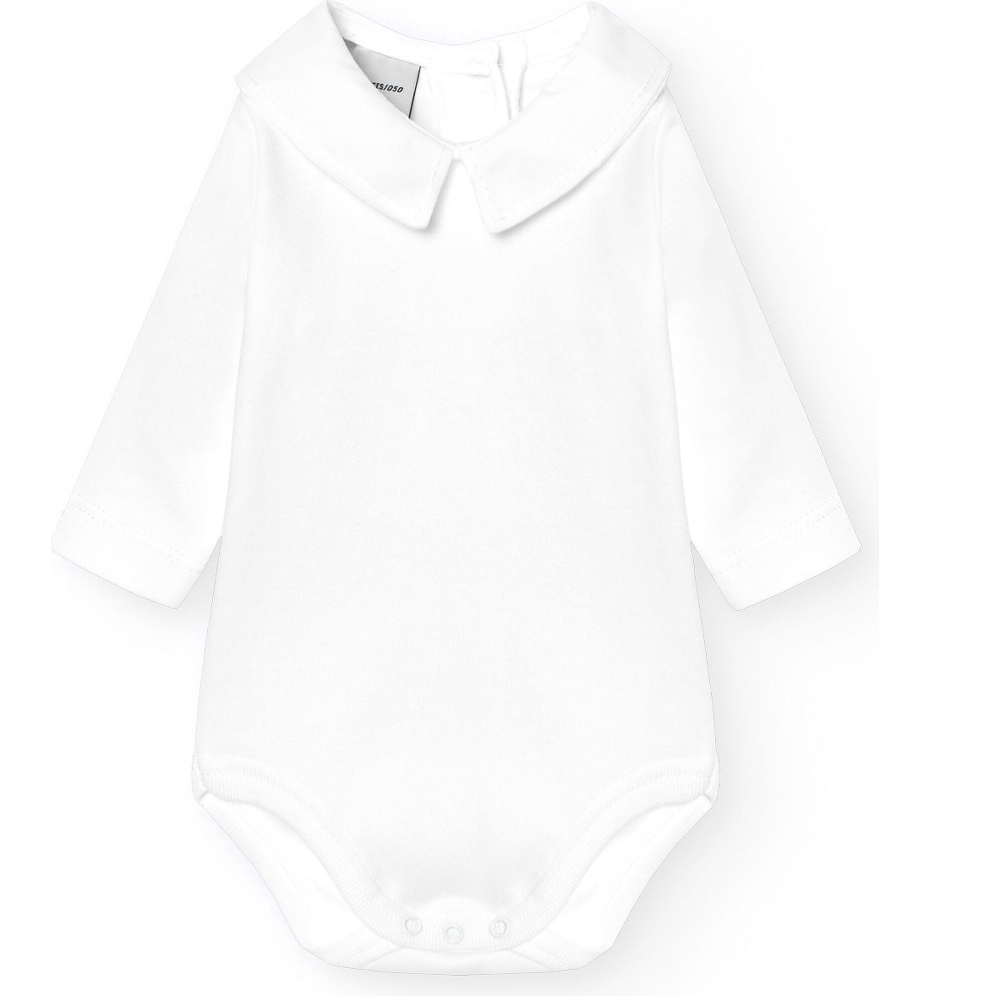 Body bebé manga larga cuello polo