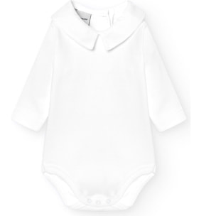 Body bebé manga larga cuello polo