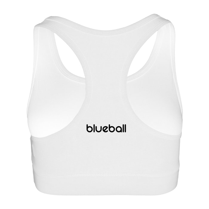 SUJETADOR DEPORTIVO SLIM MUJER BLUEBALL EN BLANCO