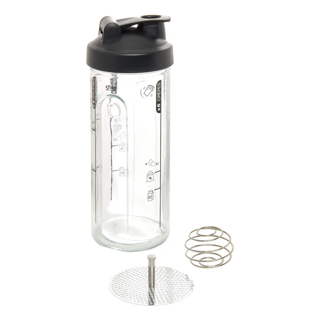 Shaker pour crêpes Essentiels 800ml en verre