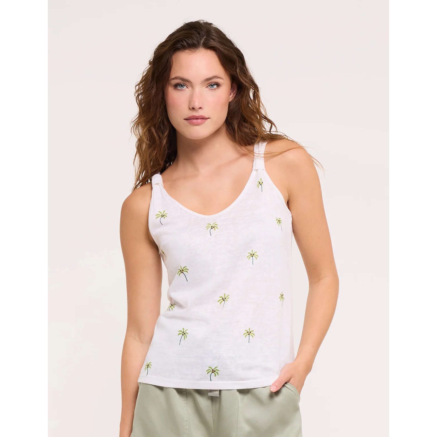 Camiseta Tirantes Palmeritas Verdes - Palmey