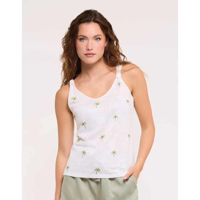 Camiseta Tirantes Palmeritas Verdes - Palmey