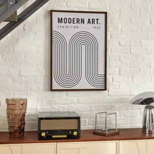 Affiche encadrée Adem noir et blanc 50x70cm