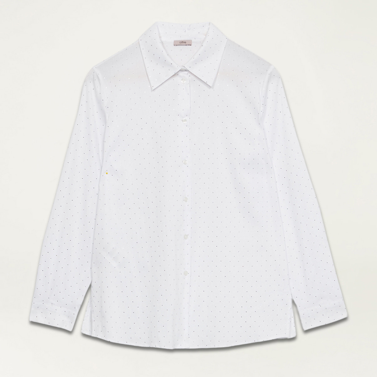 Oltre - Camisa con cristales - Blanco