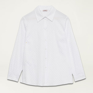 Oltre - Camisa con cristales - Blanco