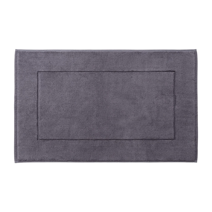 Alfombrilla de baño 50x80cm 100% algodón 1450gsm gris scalpers home