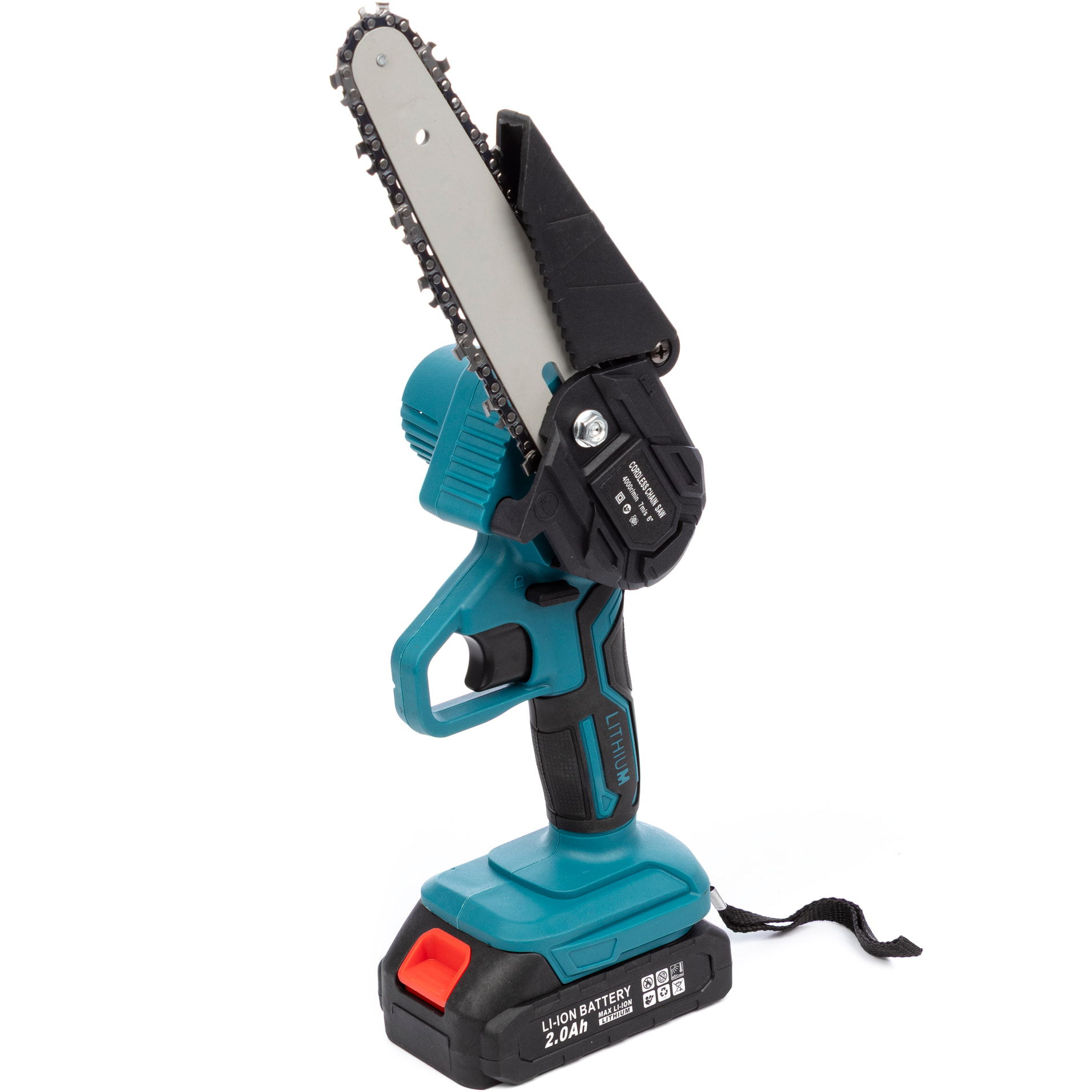 Set di strumenti elettrici 2 in 1 con motosega, forbici da potatura e manico regolabile di 2m.