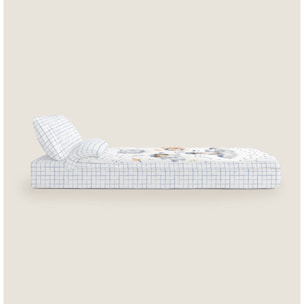 Saco Nórdico Estampado - Infantil - 100% Algodón - Sin relleno - Incluye 1 Funda de Almohada - Interstellar