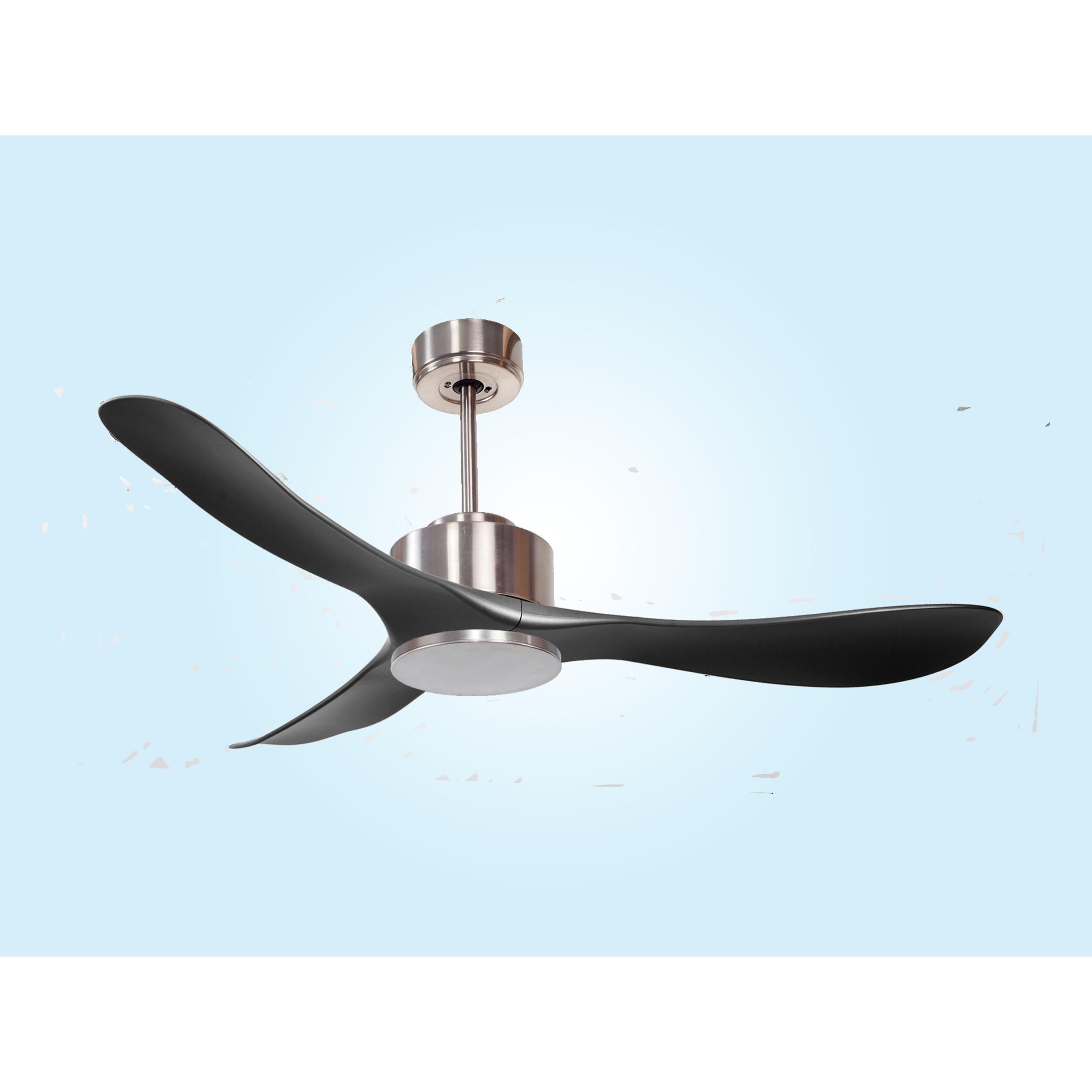 Ventilateur de plafond ø132 cm avec Wifi Réversible Hypersilence 40   W argent