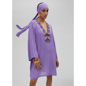 Vestito corto con strass