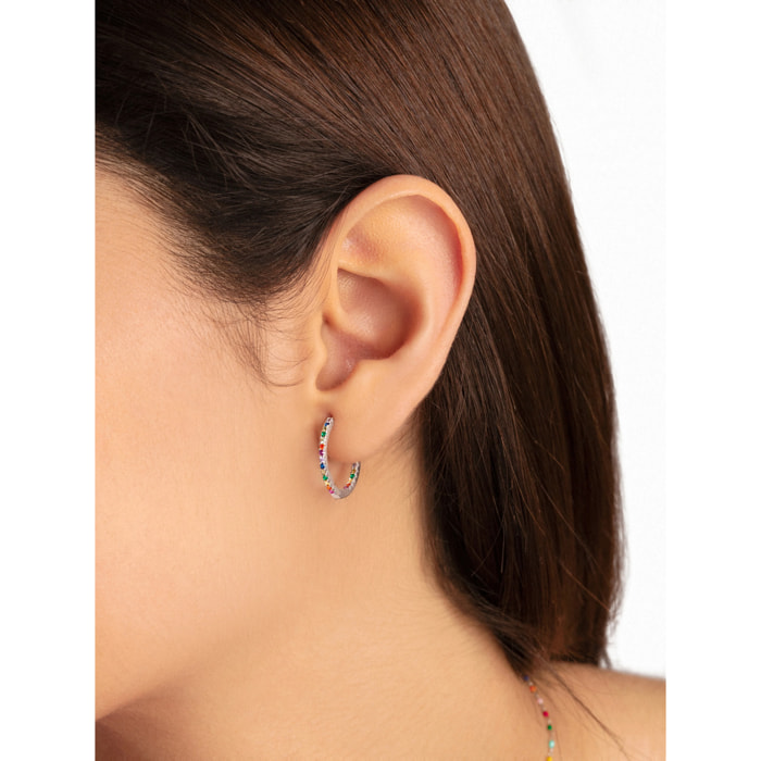 Orecchino Gleam Colors in Argento