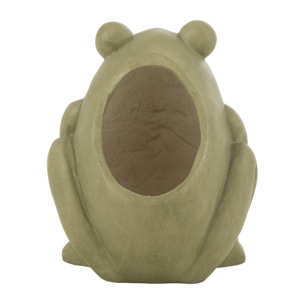 J-Line cache-pot Frog - céramique - vert - large - Ø 21 cm