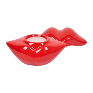 Bougie parfumée - THE CONCEPT FACTORY - Bouche - Décorative - Rouge