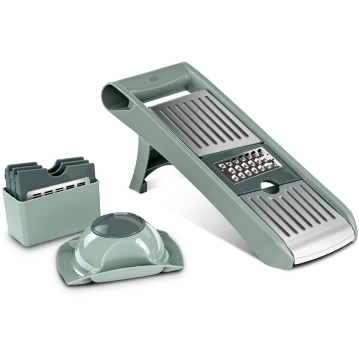 Mandoline ESSENTIELB multifonction vert sauge