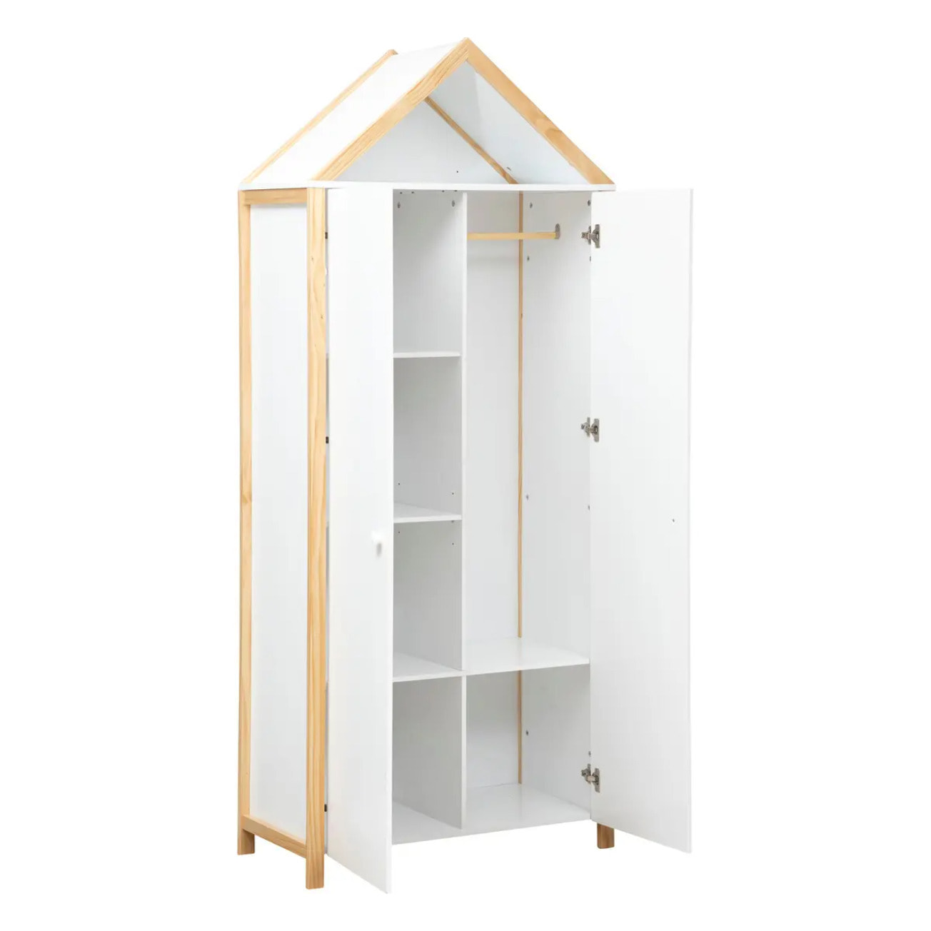 Armoire enfant "Kima" 86x204,5cm blanc