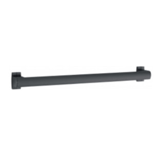 Barre de maintien droite PMR PELLET Design 40 cm aluminium époxy anthracite caches résine anthracite