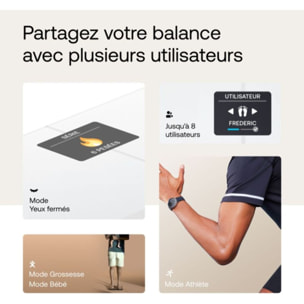 Pèse personne connecté WITHINGS Body Smart Blanc
