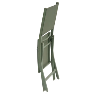 Lot de 4 Chaises de jardin Essentia pliable vert laurier