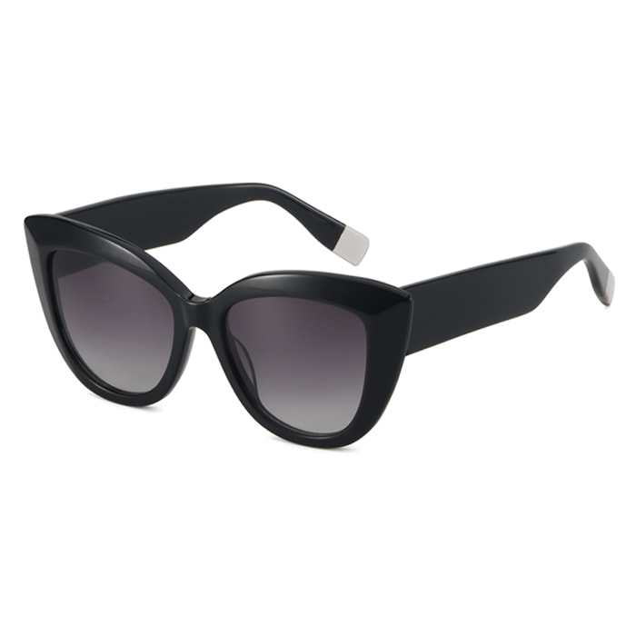 Occhiali da sole OCEAN NEW ERA 4 - montatura nera lucida con lenti grigie sfumate