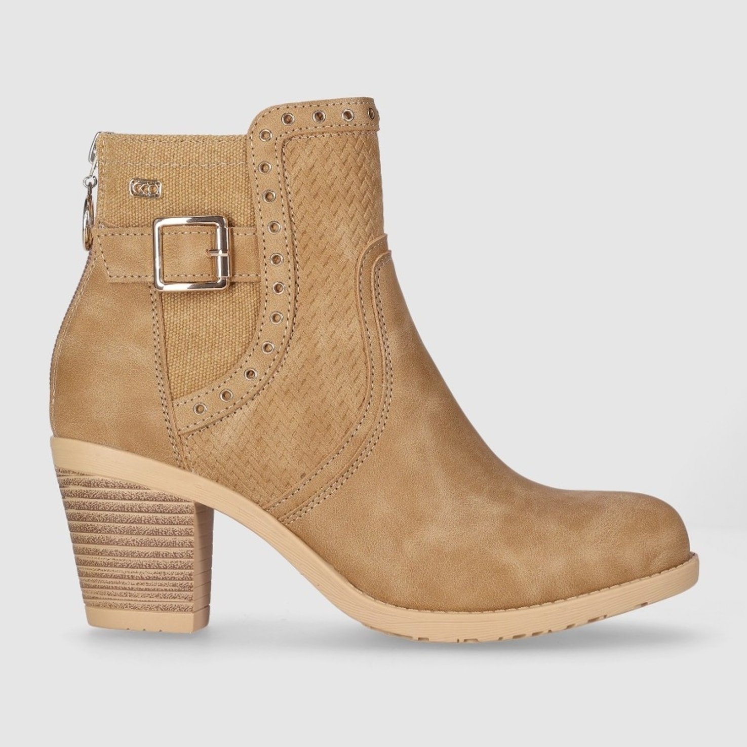 Botines de Piel Sintética - Cuero - Tacón: 6 cm