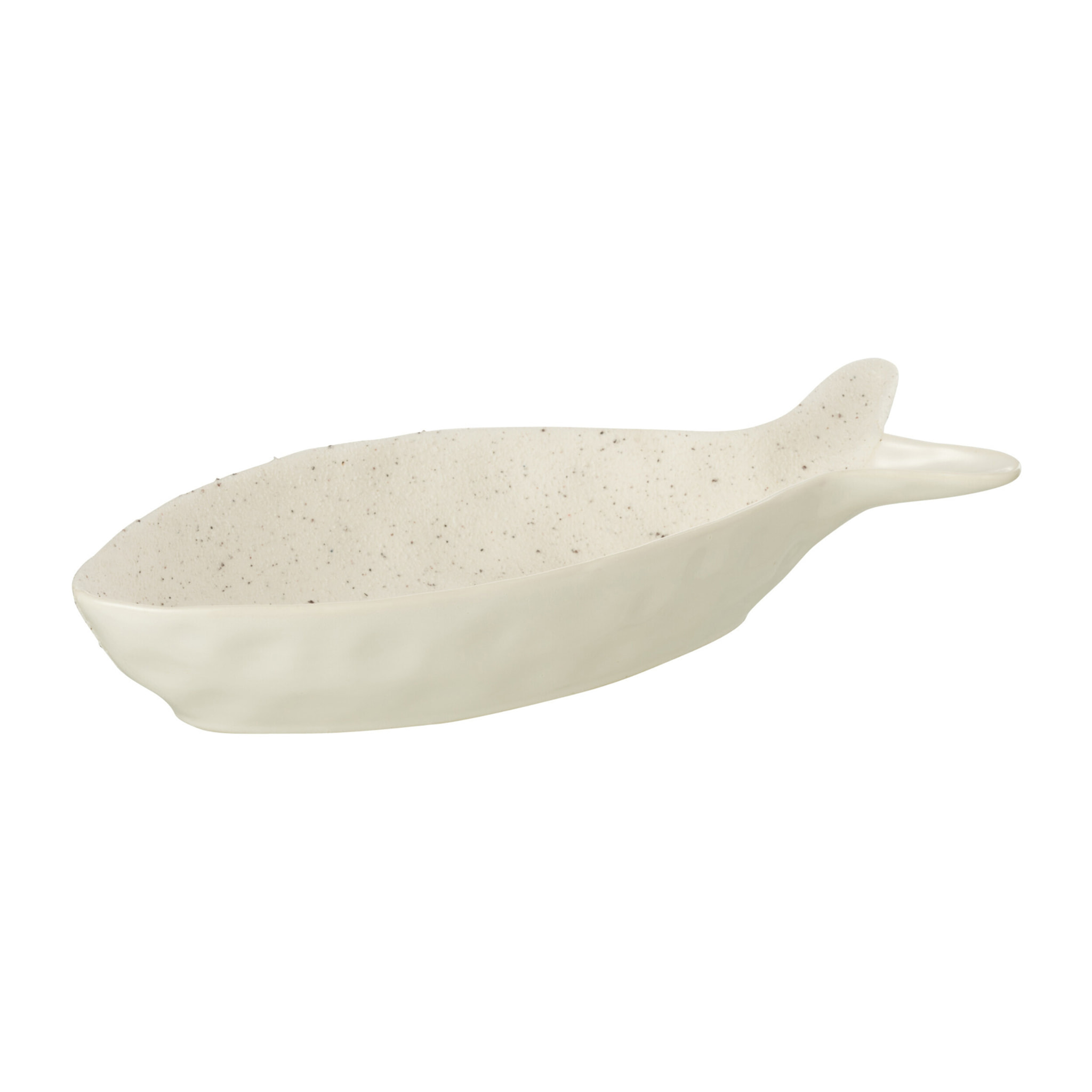 J-Line bol Poisson - porcelaine - beige - large