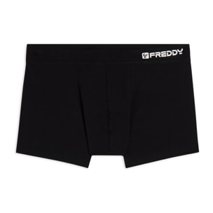 Boxer Uomo Aderenti con Gamba Corta e Logo FREDDY