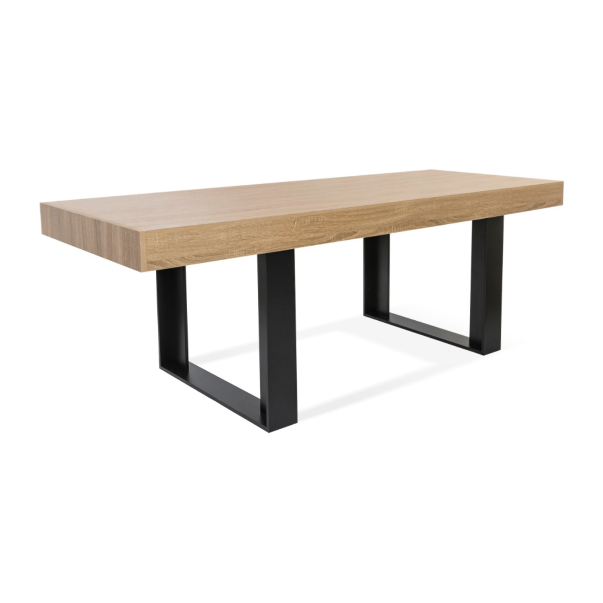 Table repas Brixton - Bois - Noir