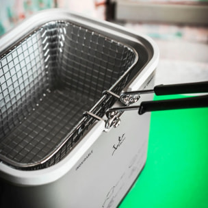 Freidora aceite JATA FR326E de 1,3 litros. Temperatura regulable. Cuba antiadherente. Fácil limpieza