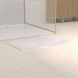 Tapis de bain Cloudy 75x50cm blanc