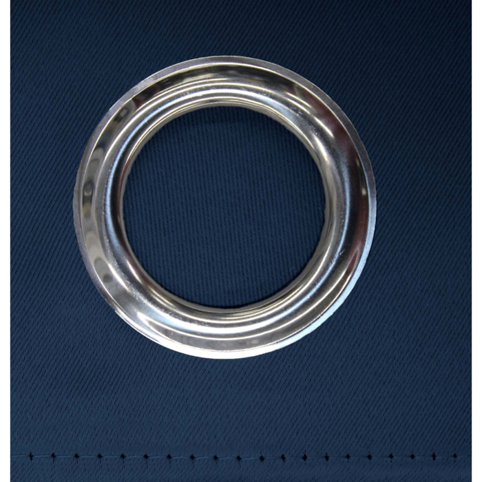 Rideau court obscurcissant 90 % adapté radiateur - Bleu Marine