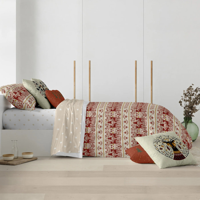 Housse de couette avec pressions 100% coton Merry Christmas 21