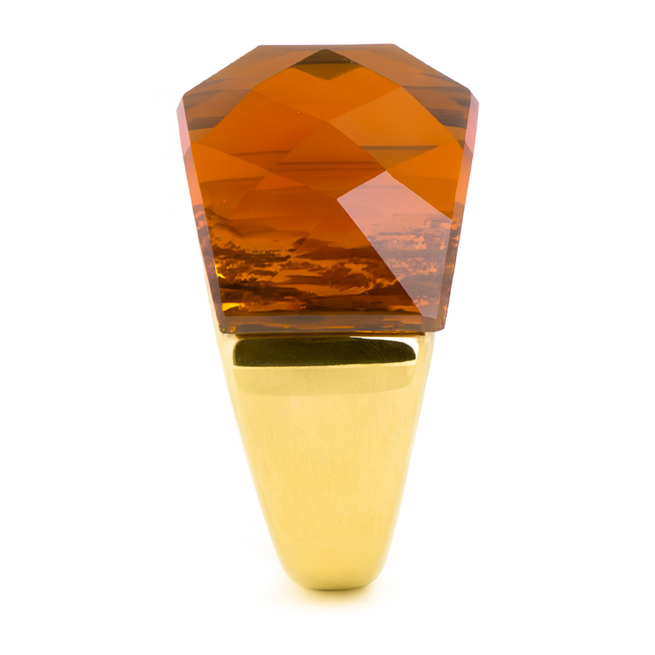 Anillo Fadino acabado oro amarillo 18k