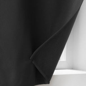 Rideau court isolant thermique - Noir
