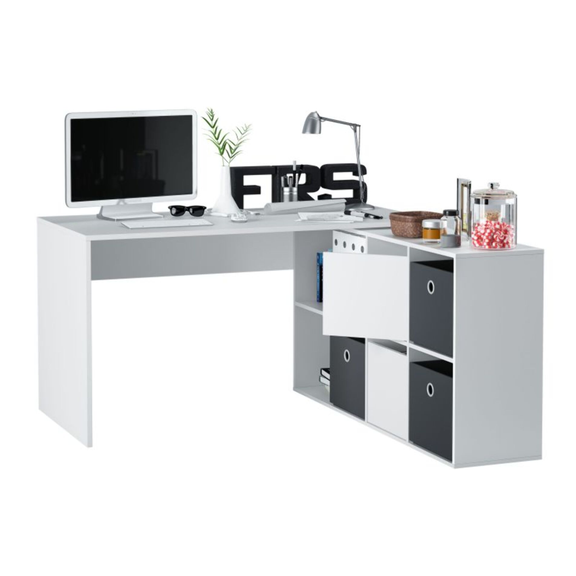 Mesa de escritorio Move Blanco Artik (Blanco Mate)