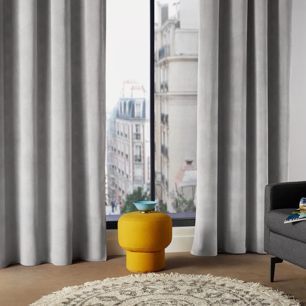 Rideau "Lilou" gris souris 140x260cm