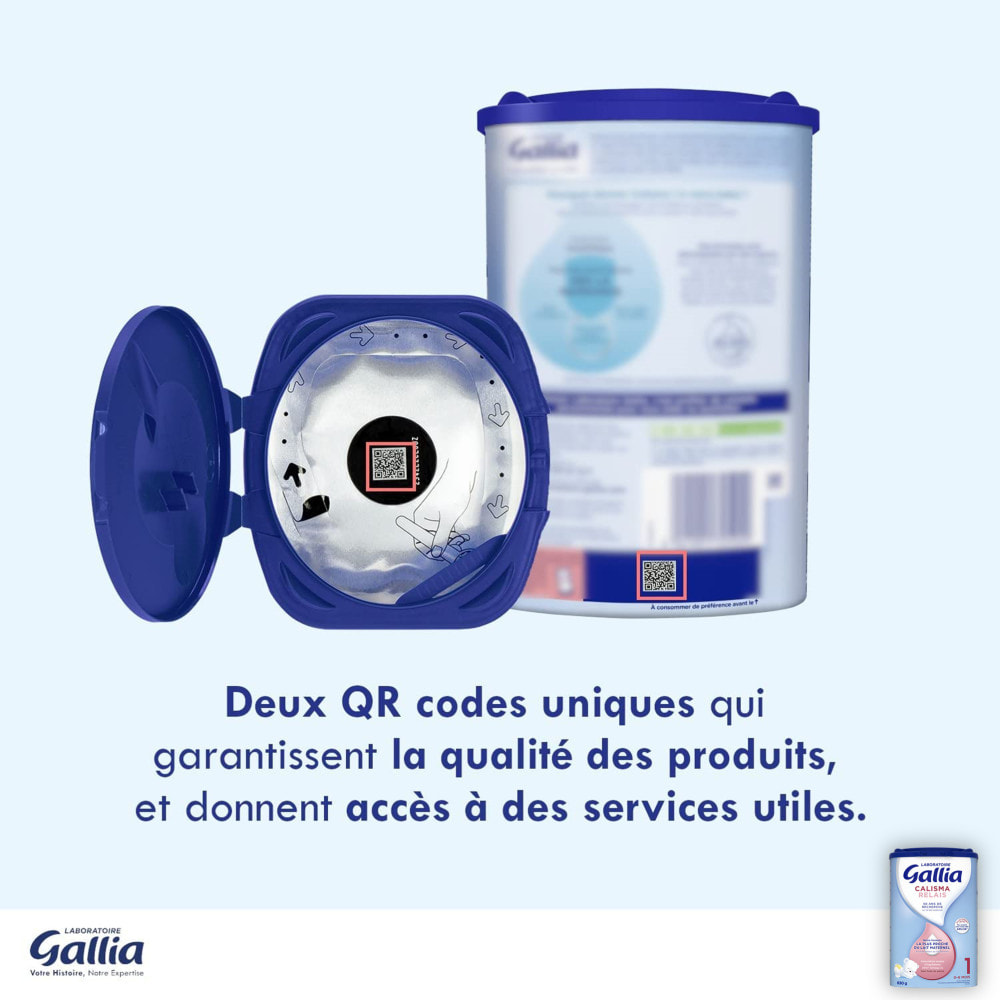 3 Boîtes de Lait en poudre Calisma Relais 1er âge (3x830g) - Gallia de 0 à 6 Mois