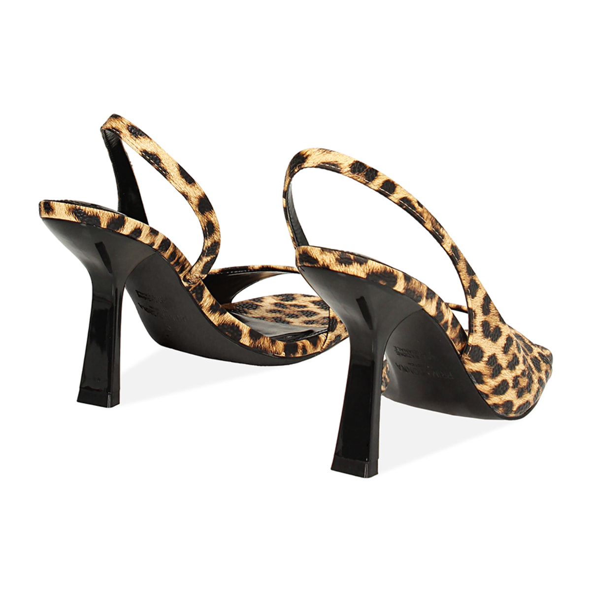 Sandalo donna leopardati fashion, tacco 9,5 cm