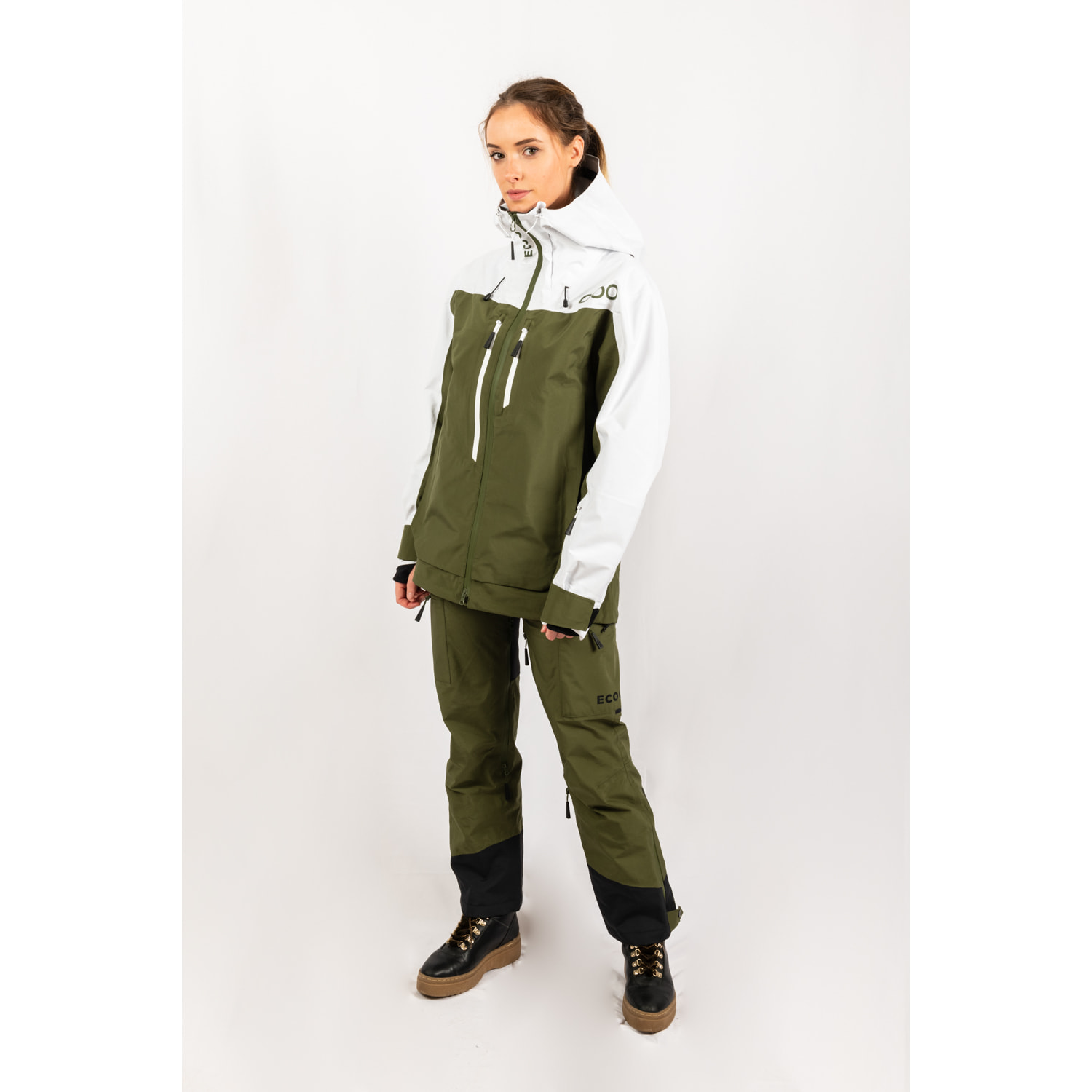 Pantaloni da donna ECOExplorer Pants di ECOON - Cachi