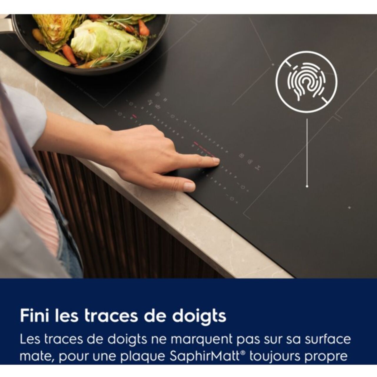 Plaque induction ELECTROLUX EIS87553IZ SaphirMatt 80cm