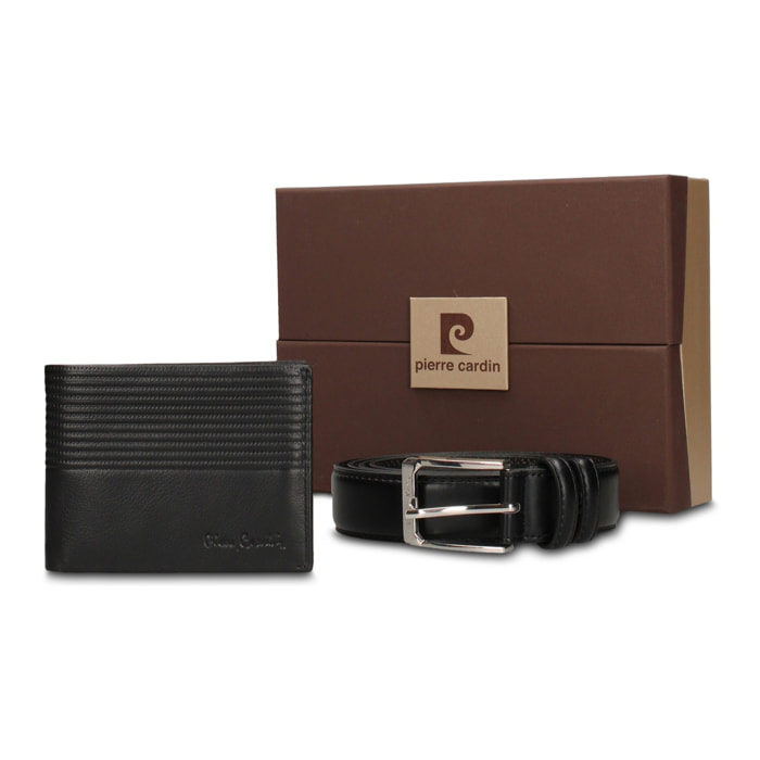 Set portafoglio e cintura uomo - Modello Erevan Lux - Vera pelle