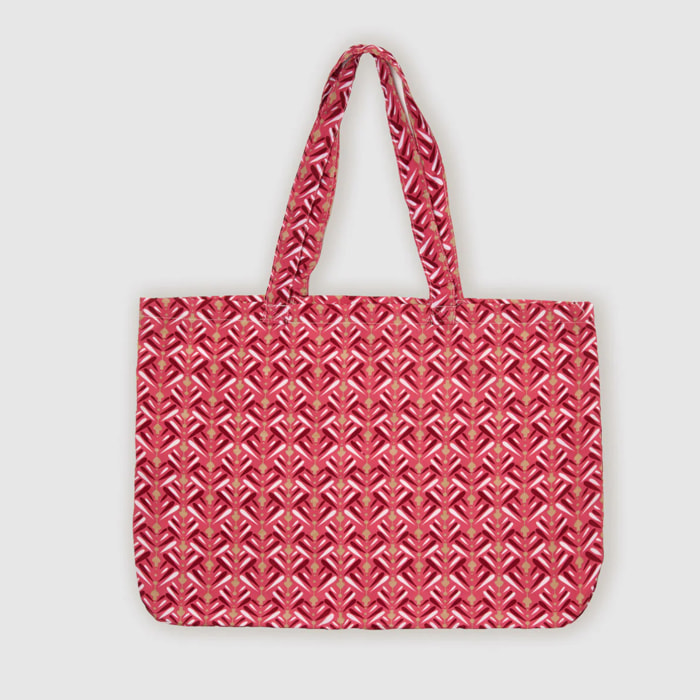Pack bolso + toalla pareo eloina rosa marsala