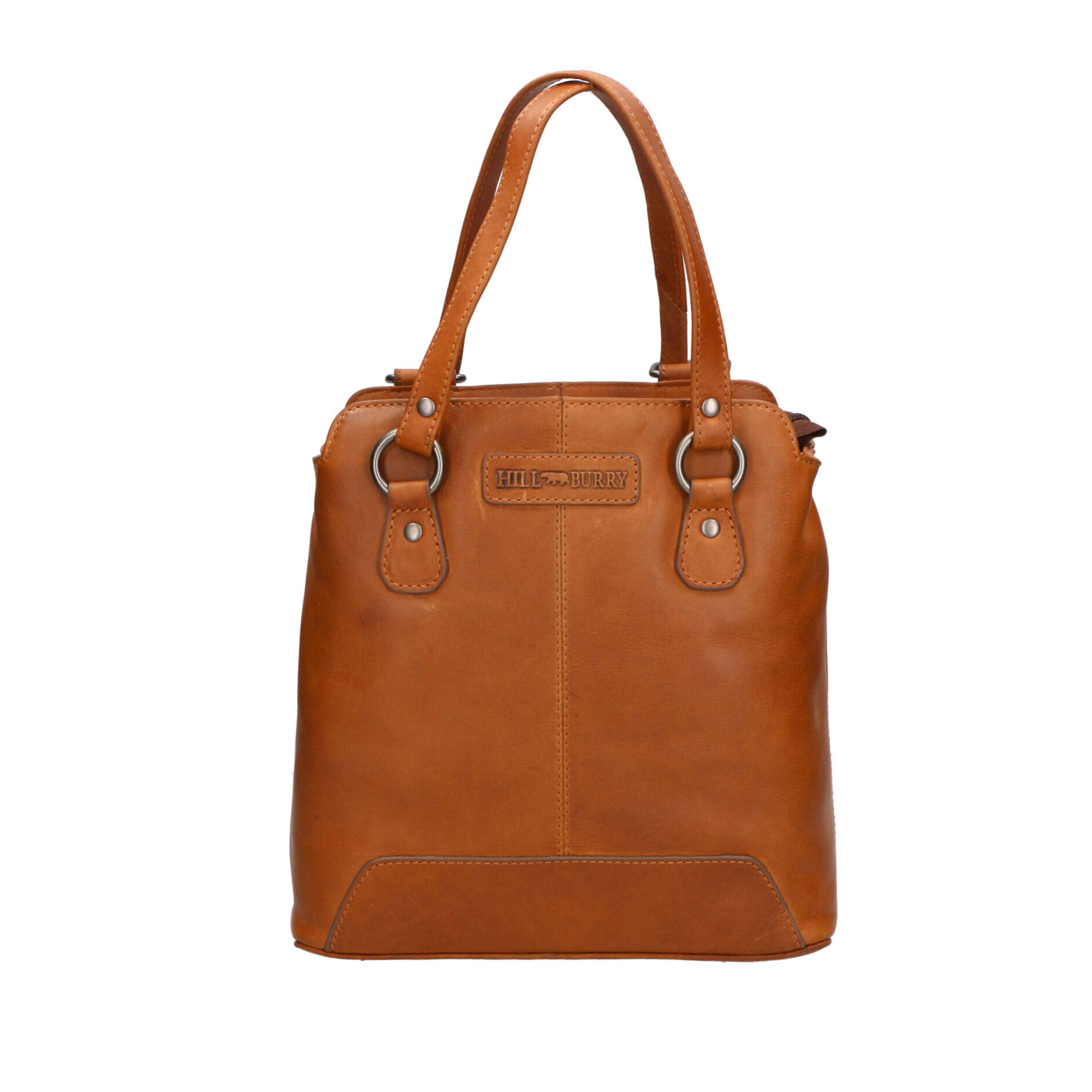 Borsa a spalla convertibile in zaino  da uomo In Vera pelle Made in Italy 19x27x11 cm