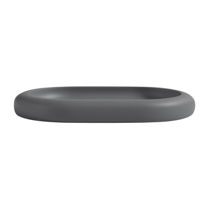 PLATEAU EN POLYRESINE ZAC GRIS CHARBON SPIRELLA