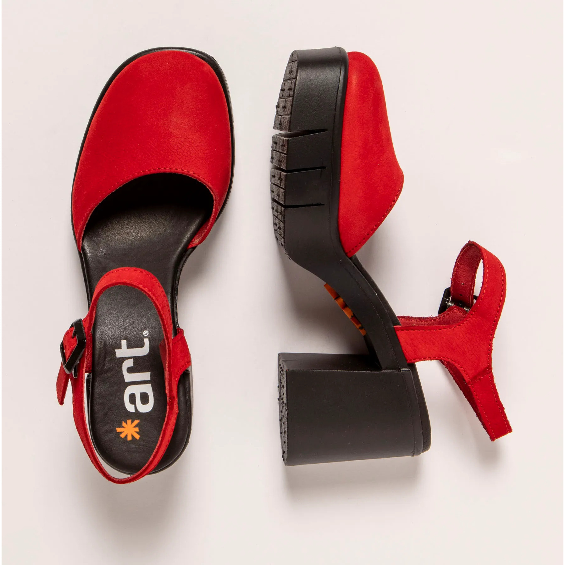 Sandalias con tacón 1991 NOBUCK RED / EIVISSA color Red