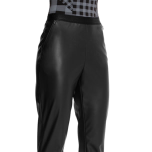 Pantaloni Vegan Leather Trousers