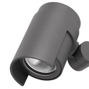FOC 210 Lampe projecteur avec piquet gris foncé