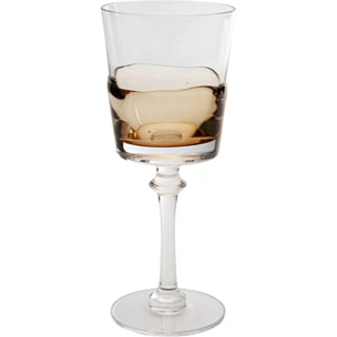 Verres à vin Mimi ambre set de 4 Kare Design