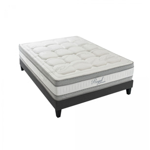 Ensemble Royal 5* 2 places | Matelas memoire de forme avec sommier en bois