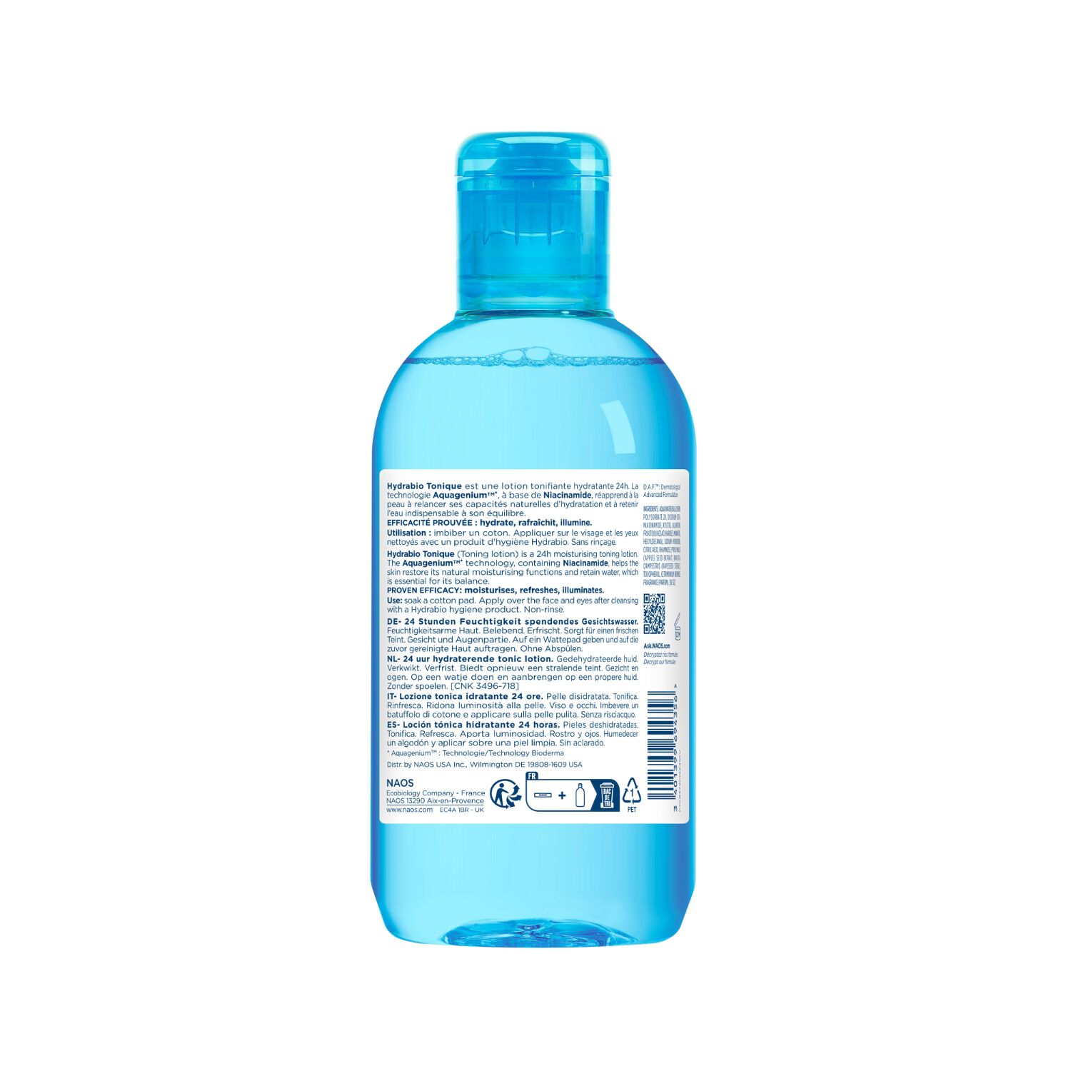 Hydrabio Tonique - Lotion Tonifiante Hydratante - Peaux Sensibles Déshydratées250 ml
