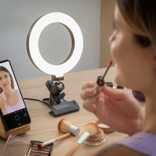 Anneau Lumineux Selfie avec Clip de Support Lumahoop InnovaGoods
